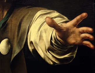 Das Abendmahl in Emmaus, 1601 (Detail)